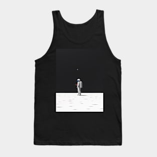 Alone astronaut in Space Tank Top